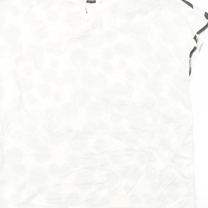 Womens UK Size 8 Marks and Spencer White Basic T-Shirt