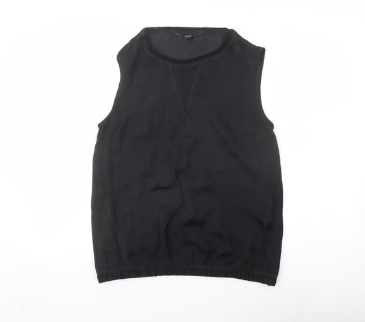 Womens UK Size 12 NEXT Black Basic Blouse