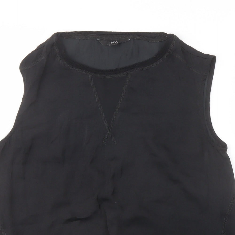 Womens UK Size 12 NEXT Black Basic Blouse