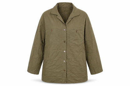 TIGI Womens Green Viscose Basic Button-Up Size 14 Collared - Size 14-16
