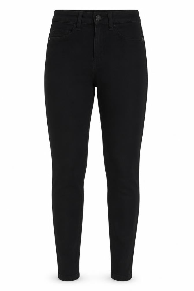 Womens UK Size 25 in Noisy may Regular Fit Skinny Black Jeans