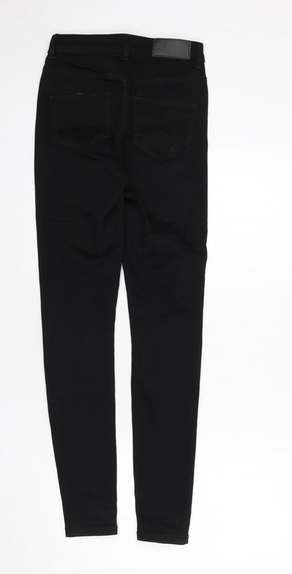 Noisy may Womens Black Cotton Skinny Jeans Size 25 in L30 in Regular Zip