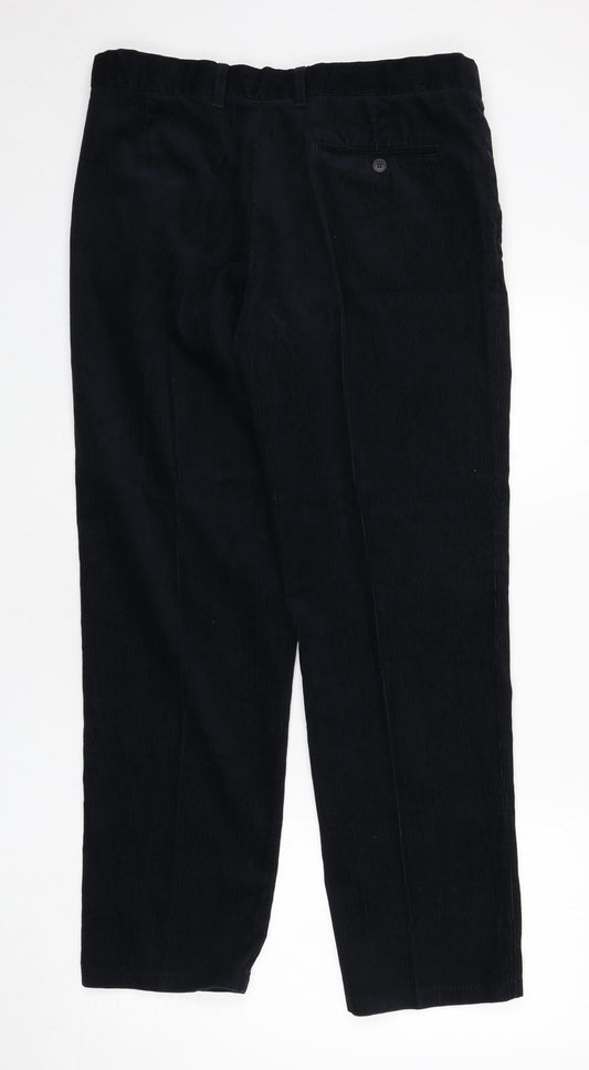 Womens UK Size 36 Marks and Spencer Regular Fit  Blue Trousers