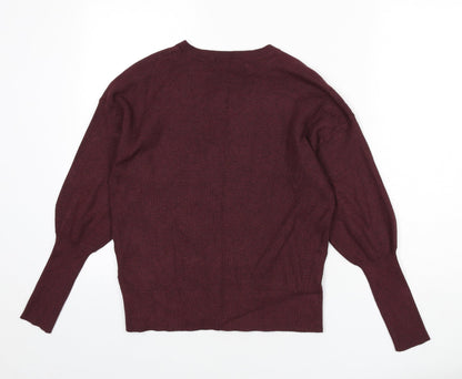 Womens UK Size M Marks and Spencer Red Pullover Jumper