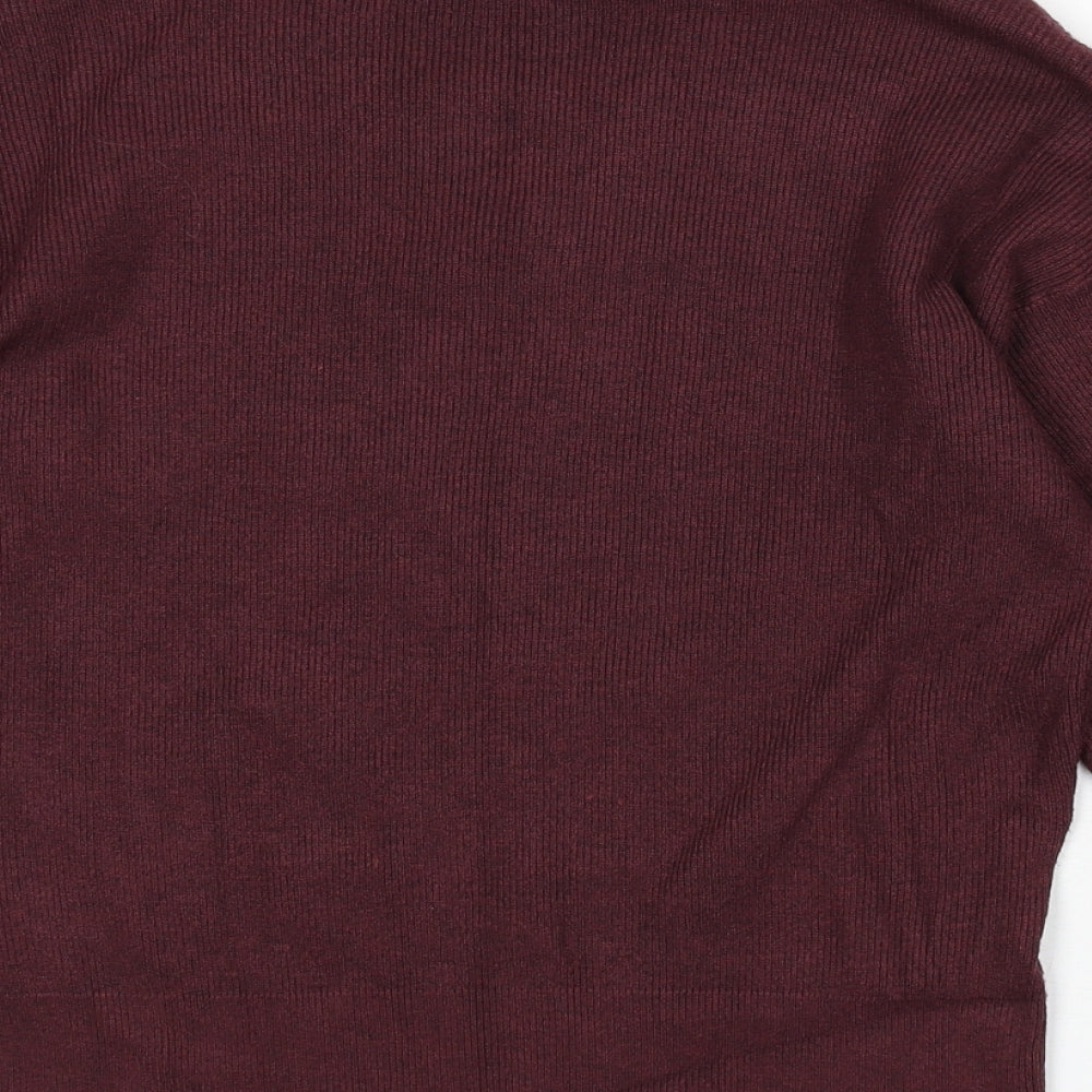 Womens UK Size M Marks and Spencer Red Pullover Jumper