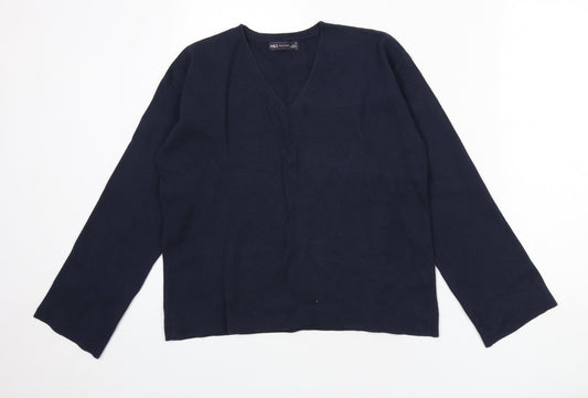 Womens UK Size M Marks and Spencer Blue Pullover Jumper