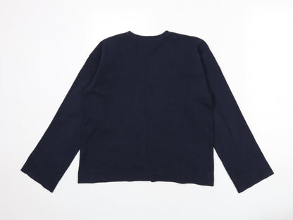 Womens UK Size M Marks and Spencer Blue Pullover Jumper