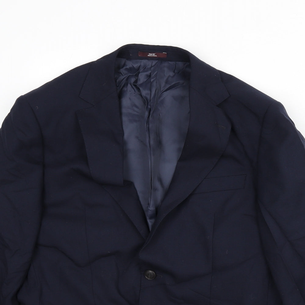 Mens UK Size 38 Marks and Spencer Regular Blue Suit Jacket