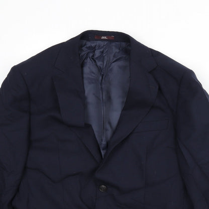 Mens UK Size 38 Marks and Spencer Regular Blue Suit Jacket