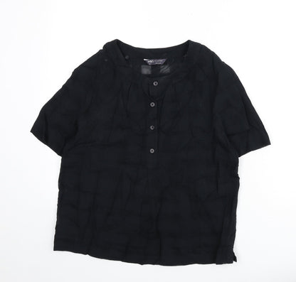 Womens UK Size 6 Marks and Spencer Black Basic Blouse