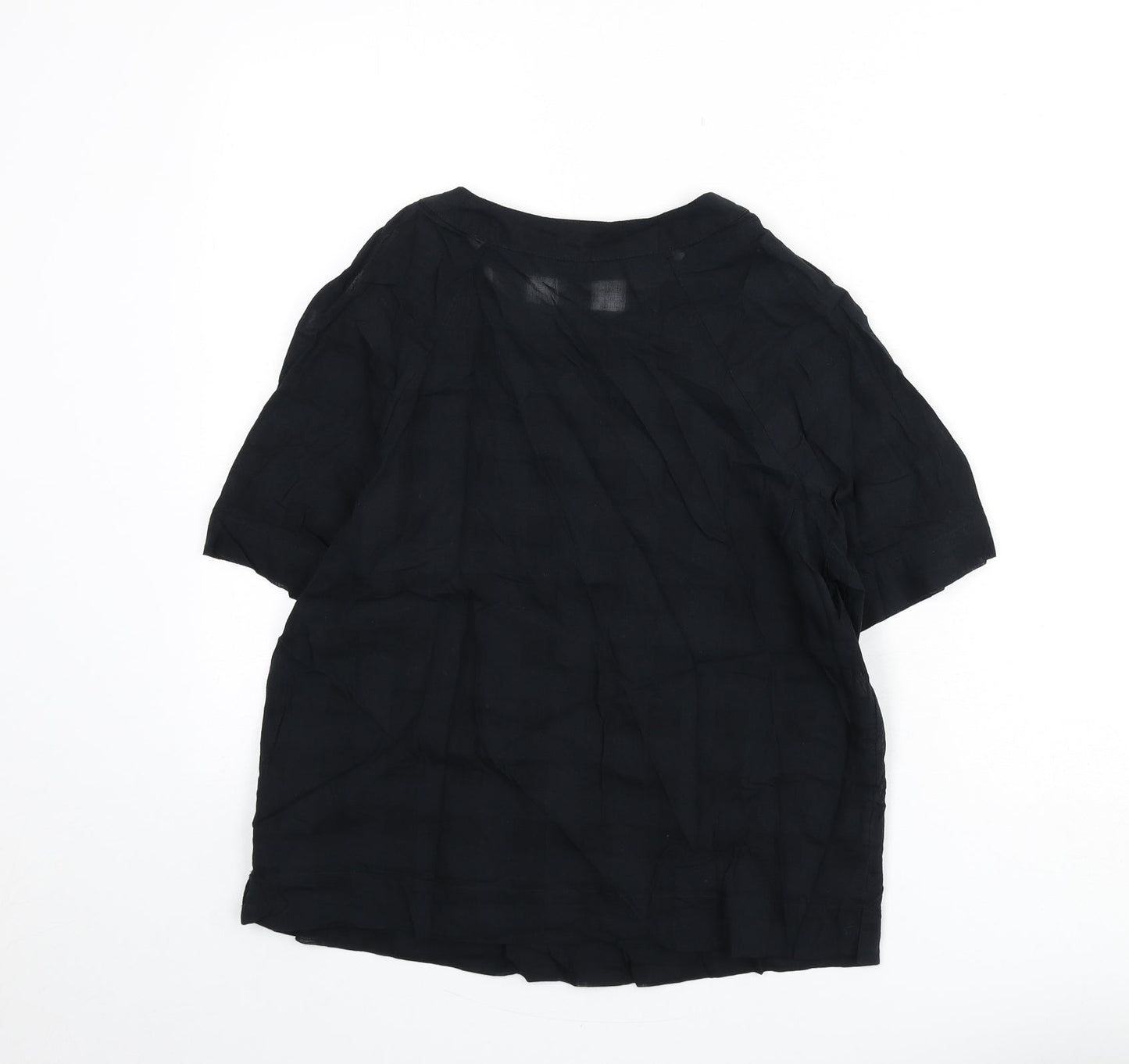 Womens UK Size 6 Marks and Spencer Black Basic Blouse