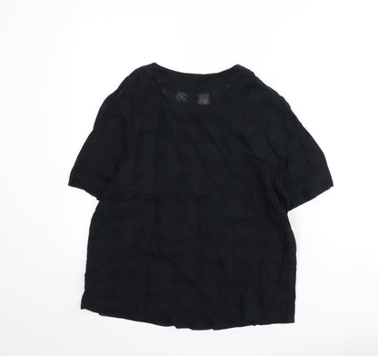 Womens UK Size 6 Marks and Spencer Black Basic Blouse