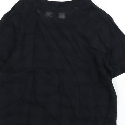 Womens UK Size 6 Marks and Spencer Black Basic Blouse