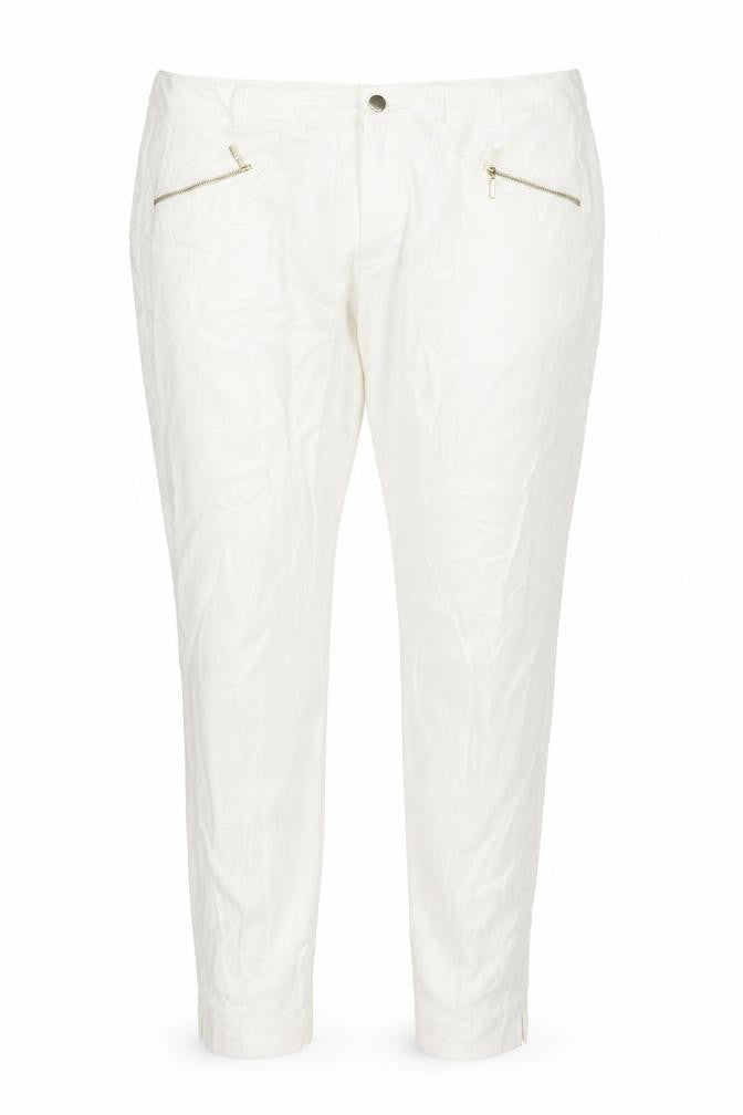 Womens UK Size 20 Marks and Spencer Slim Fit  Ivory Trousers