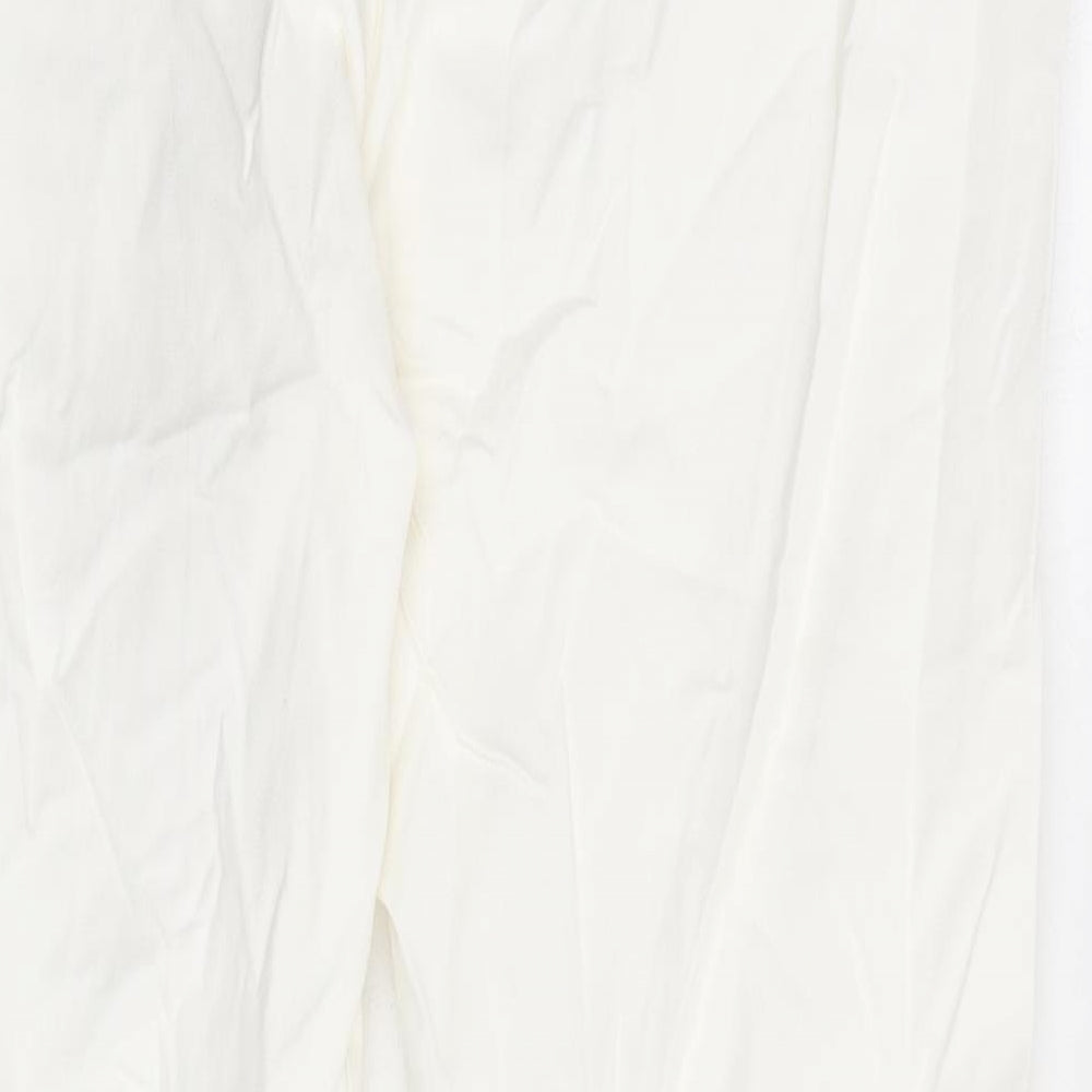 Womens UK Size 20 Marks and Spencer Slim Fit  Ivory Trousers