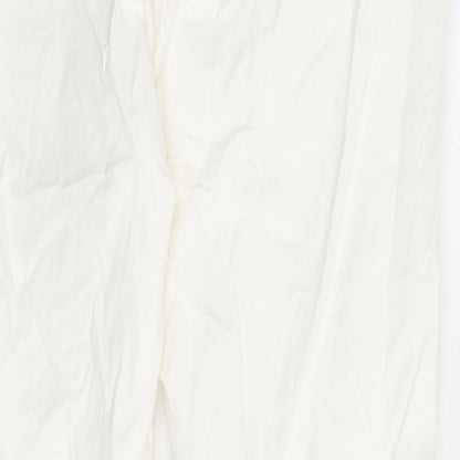 Womens UK Size 20 Marks and Spencer Slim Fit  Ivory Trousers