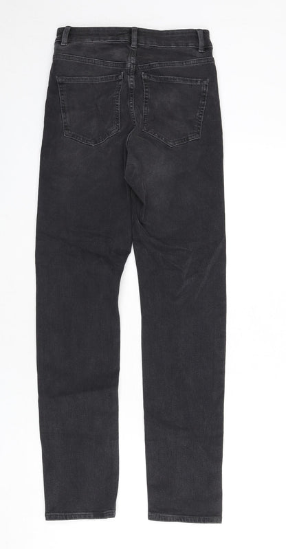 Womens UK Size 6 Marks and Spencer Regular Fit Straight Grey Jeans