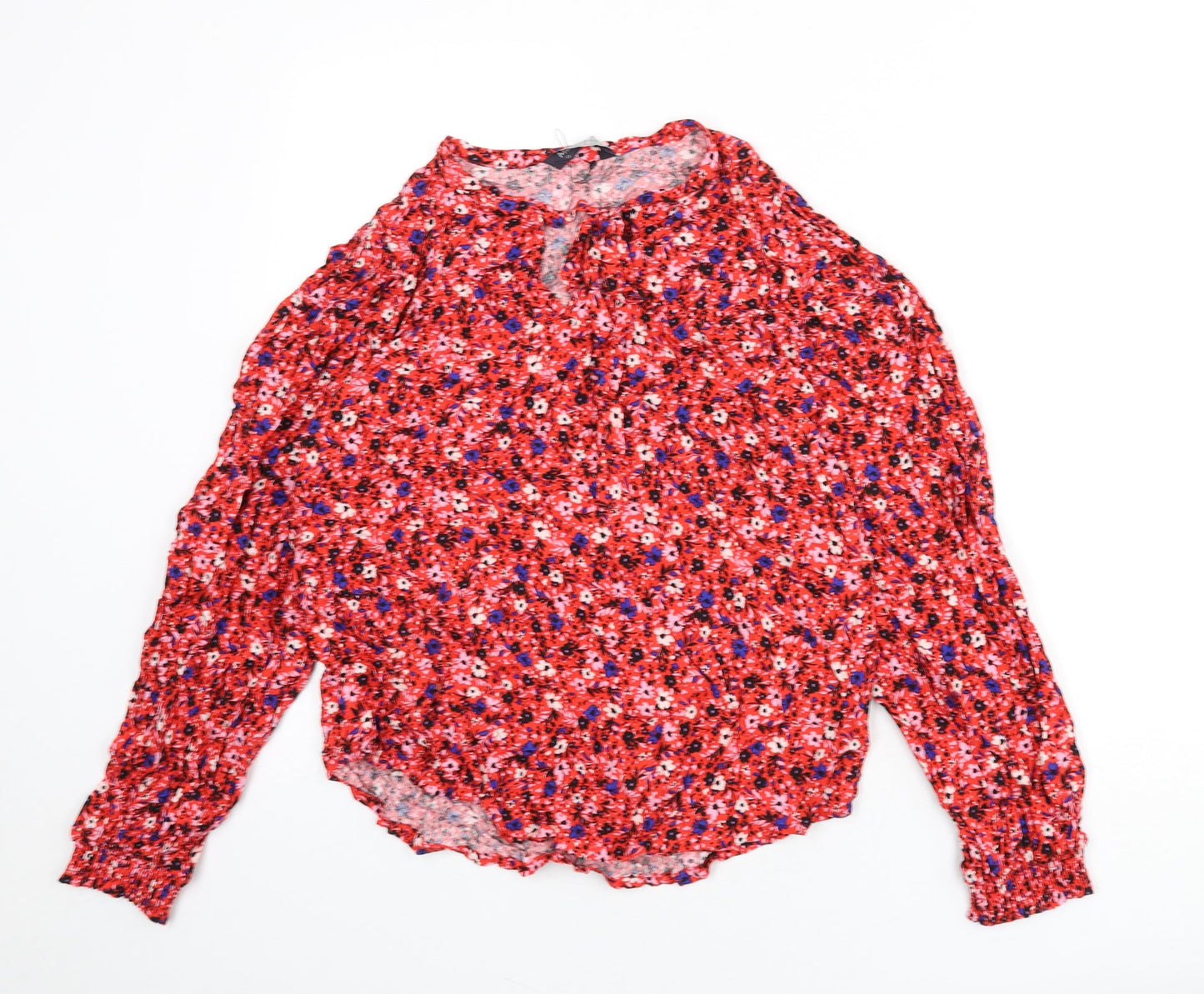 Womens UK Size 10 Marks and Spencer Multicoloured Basic Blouse