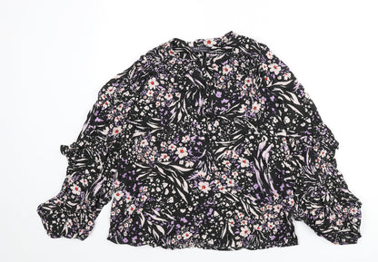 Womens UK Size 8 Marks and Spencer Multicoloured Basic Blouse