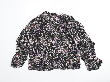 Womens UK Size 8 Marks and Spencer Multicoloured Basic Blouse