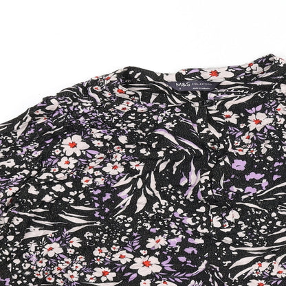 Womens UK Size 8 Marks and Spencer Multicoloured Basic Blouse