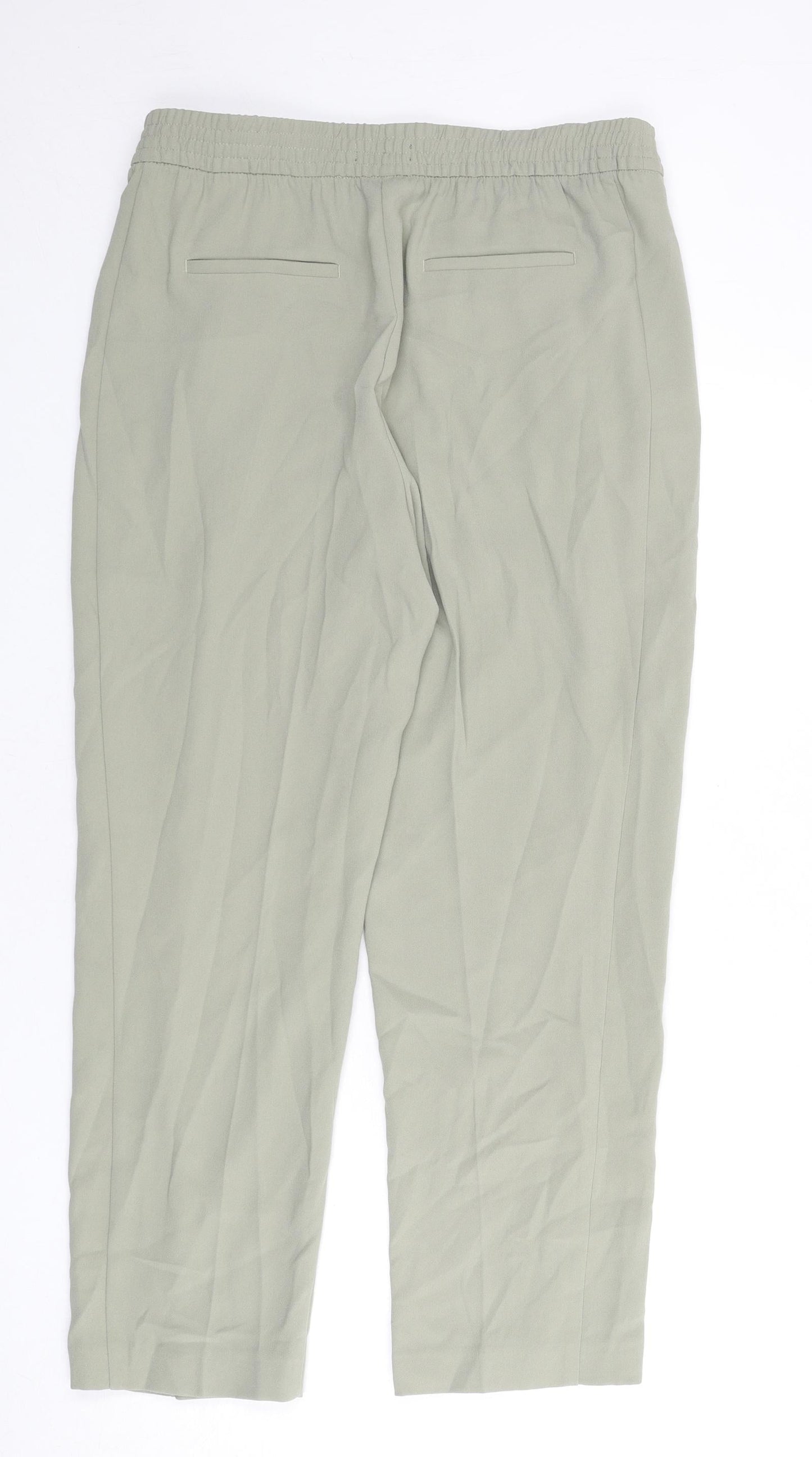 Womens UK Size 14 Marks and Spencer Regular Fit  Green Trousers