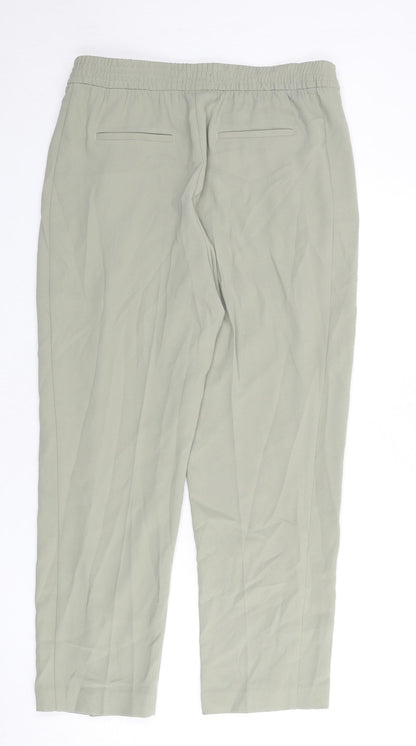 Womens UK Size 14 Marks and Spencer Regular Fit  Green Trousers