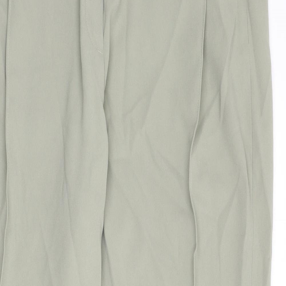 Womens UK Size 14 Marks and Spencer Regular Fit  Green Trousers