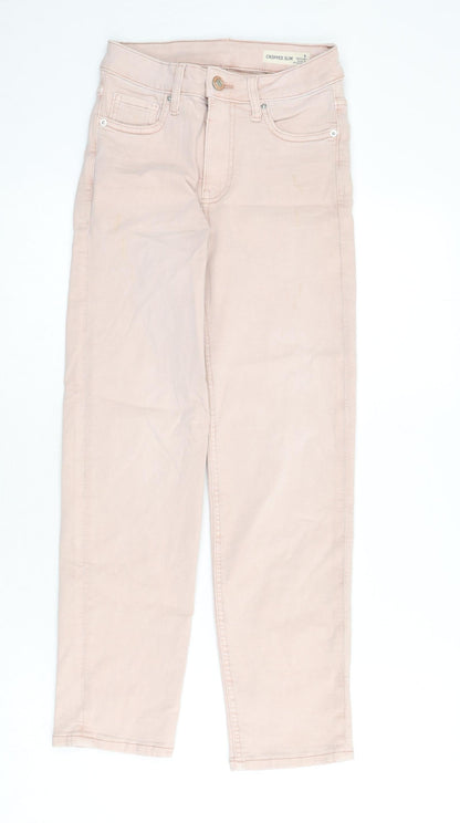 Womens UK Size 6 Marks and Spencer Slim Fit Skinny Pink Jeans