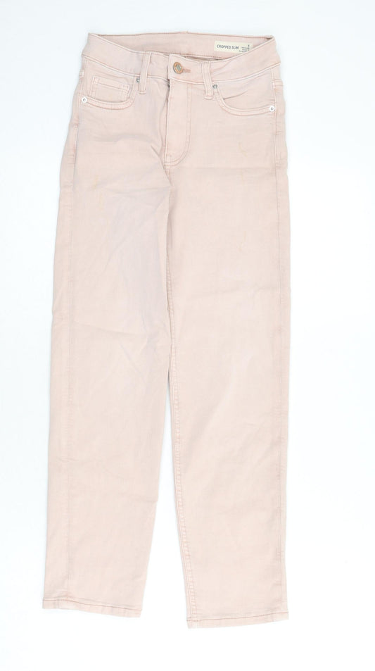 Womens UK Size 6 Marks and Spencer Slim Fit Skinny Pink Jeans
