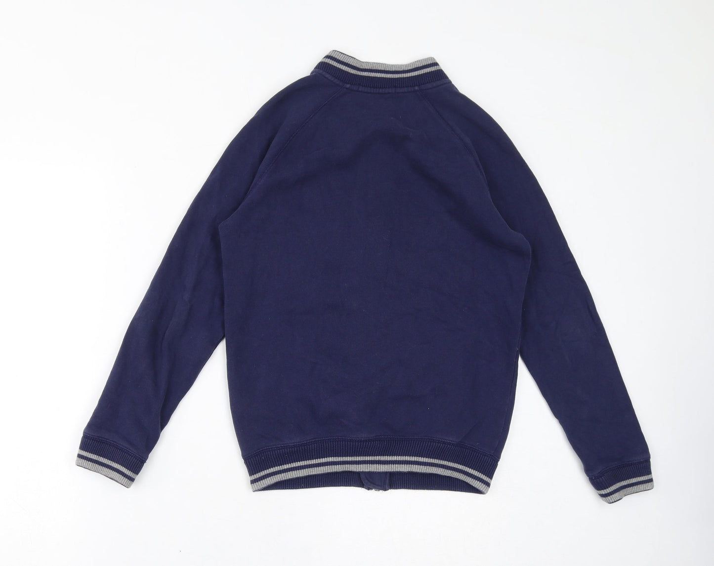 Marks and Spencer Boys Purple Cotton Full Zip Sweatshirt Size 11-12 Years Zip