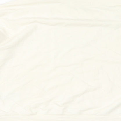 Uniqlo Womens Ivory Cotton Pullover Sweatshirt Size 12 Pullover