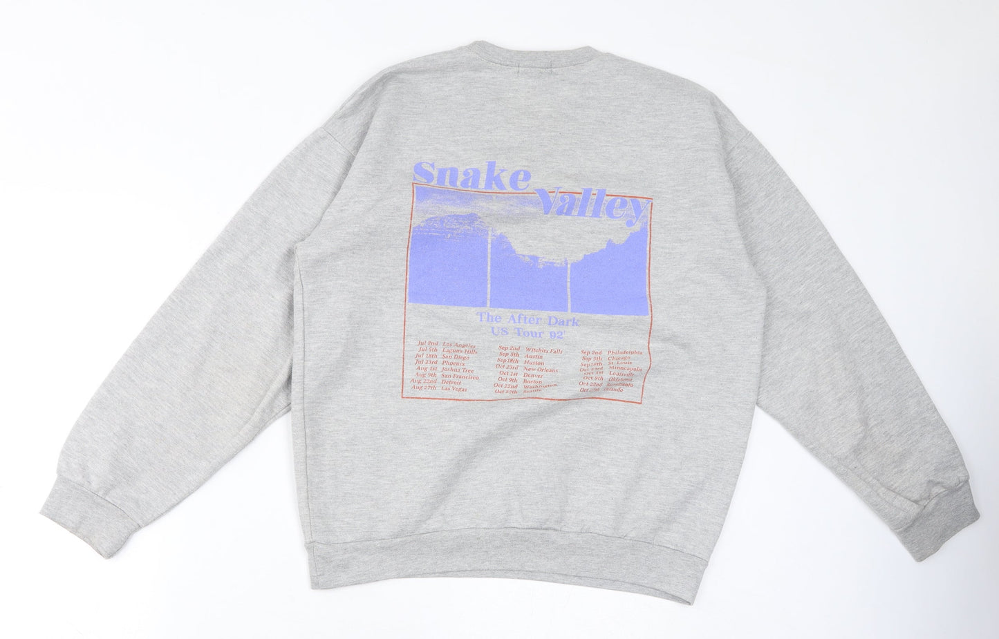 Nasty Gal Womens Grey Cotton Pullover Sweatshirt Size M Pullover - Snake Valley
