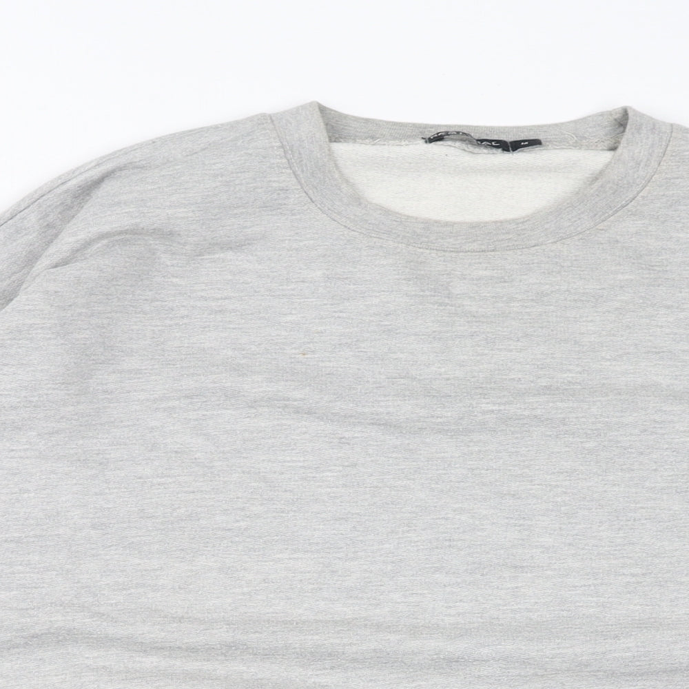 Nasty Gal Womens Grey Cotton Pullover Sweatshirt Size M Pullover - Snake Valley