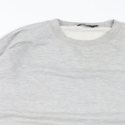 Nasty Gal Womens Grey Cotton Pullover Sweatshirt Size M Pullover - Snake Valley