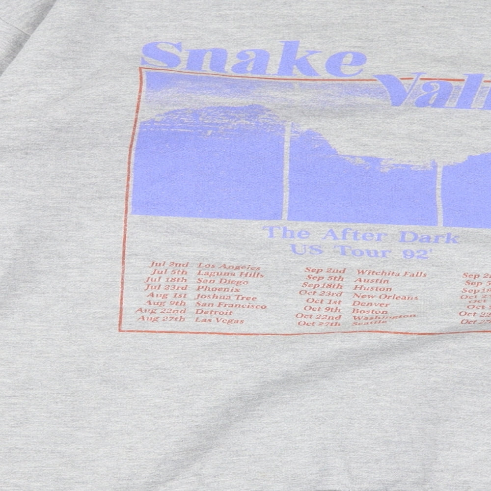 Nasty Gal Womens Grey Cotton Pullover Sweatshirt Size M Pullover - Snake Valley