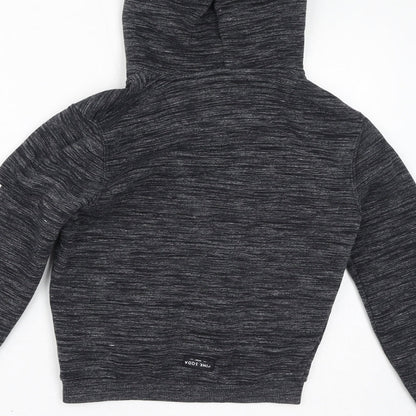 Pink Soda Womens Grey Cotton Pullover Hoodie Size 4 Pullover
