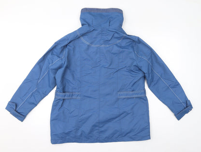 PACO Womens Blue Jacket Size L Zip