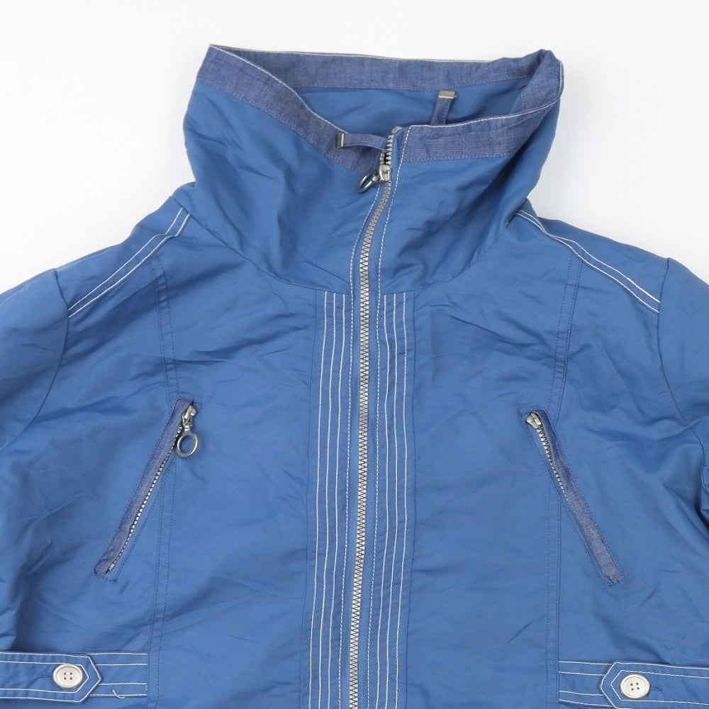 PACO Womens Blue Jacket Size L Zip