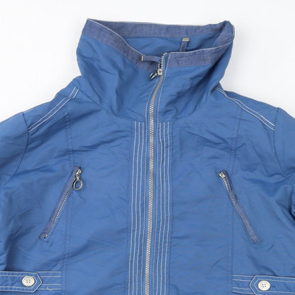 PACO Womens Blue Jacket Size L Zip