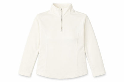 Front view of Active women’s ivory polyester pullover sweatshirt, size UK 10, pullover -, size UK 10-12