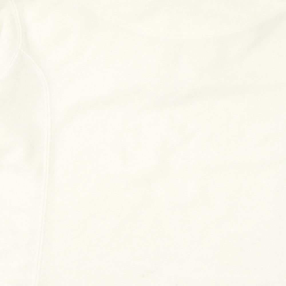 Brand and care label for Active women’s ivory polyester pullover sweatshirt, size UK 10, pullover -, size UK 10-12