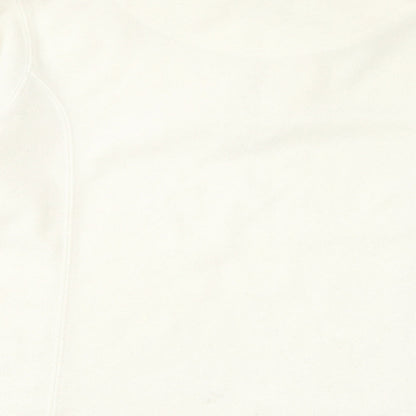 Brand and care label for Active women’s ivory polyester pullover sweatshirt, size UK 10, pullover -, size UK 10-12