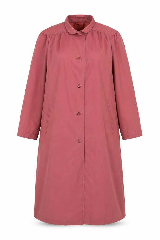 St Michael Womens Pink Overcoat Coat Size 14 Button