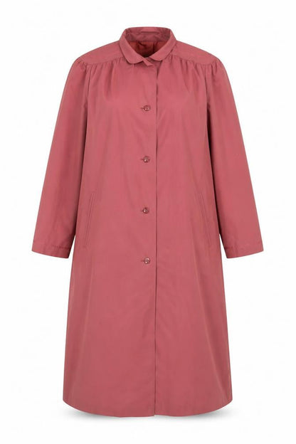 St Michael Womens Pink Overcoat Coat Size 14 Button