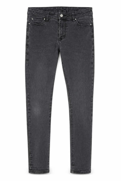 ASOS Mens Grey Cotton Skinny Jeans Size 29 in L32 in Regular Zip - Pockets