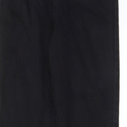 Missguided Womens Black Cotton Skinny Jeans Size 8 L27 in Regular Zip - Pockets