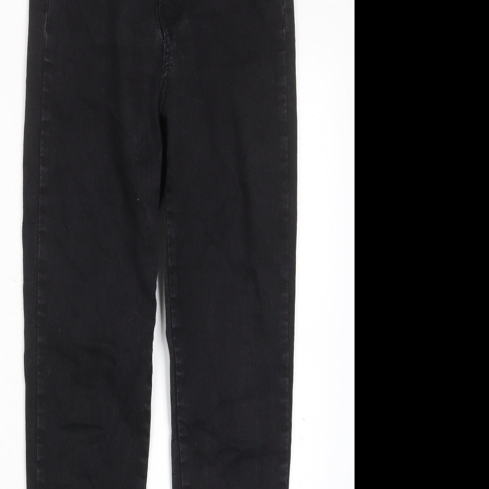 Womens UK Size 10 Boohoo Regular Fit Skinny Black Jeans