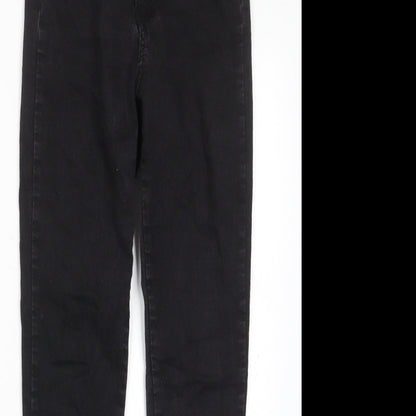 Womens UK Size 10 Boohoo Regular Fit Skinny Black Jeans