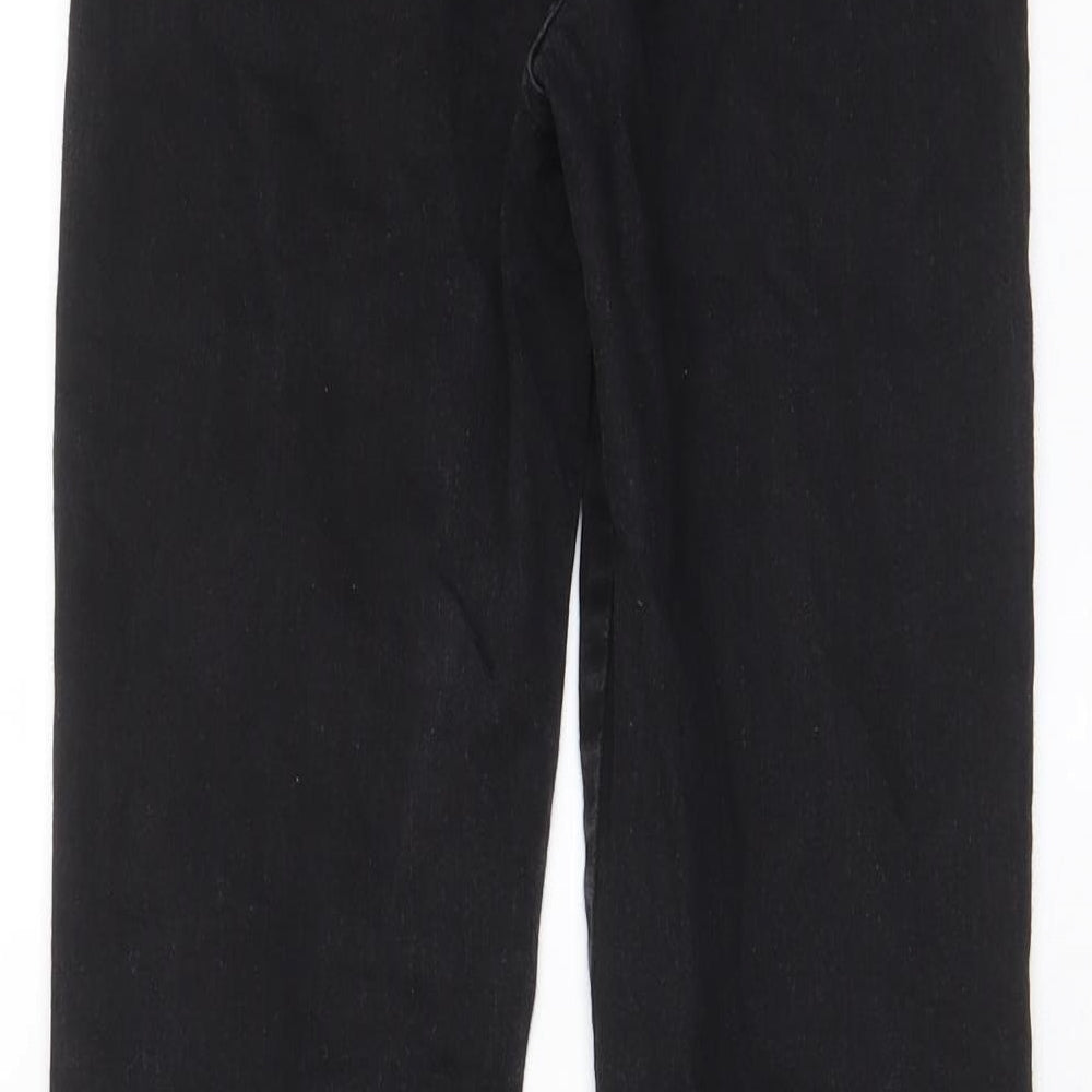 Boohoo Womens Black Cotton Skinny Jeans Size 10 L29 in Regular Zip - Pockets